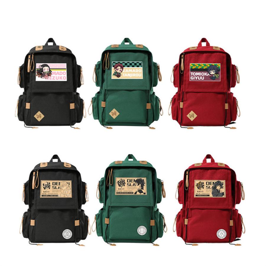 鬼滅の刃 炭治郎 我妻善逸 バックパック カバン 通学用 アニメ周辺