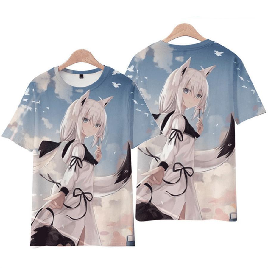 バーチャルYouTuber VTuber ホロライブ 白上 フブキ Tシャツ　男女兼用 服 可愛い アニメ コスチューム 子供服 コスプレ グッズ｜cosshop｜07