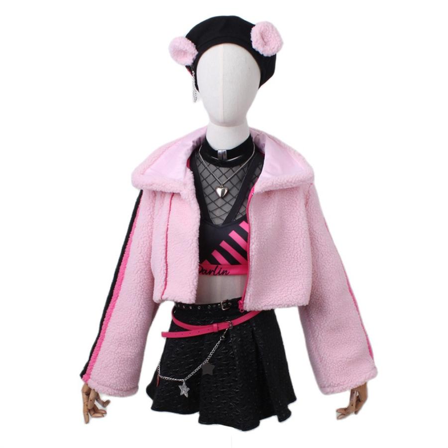 プロジェクトセカイ 白石杏 風 コスプレお召しもの でき事 上演服 化けの皮 二次会 COS Cosplay コスプレ衣装-楽器、手芸、コレクション-コスチューム