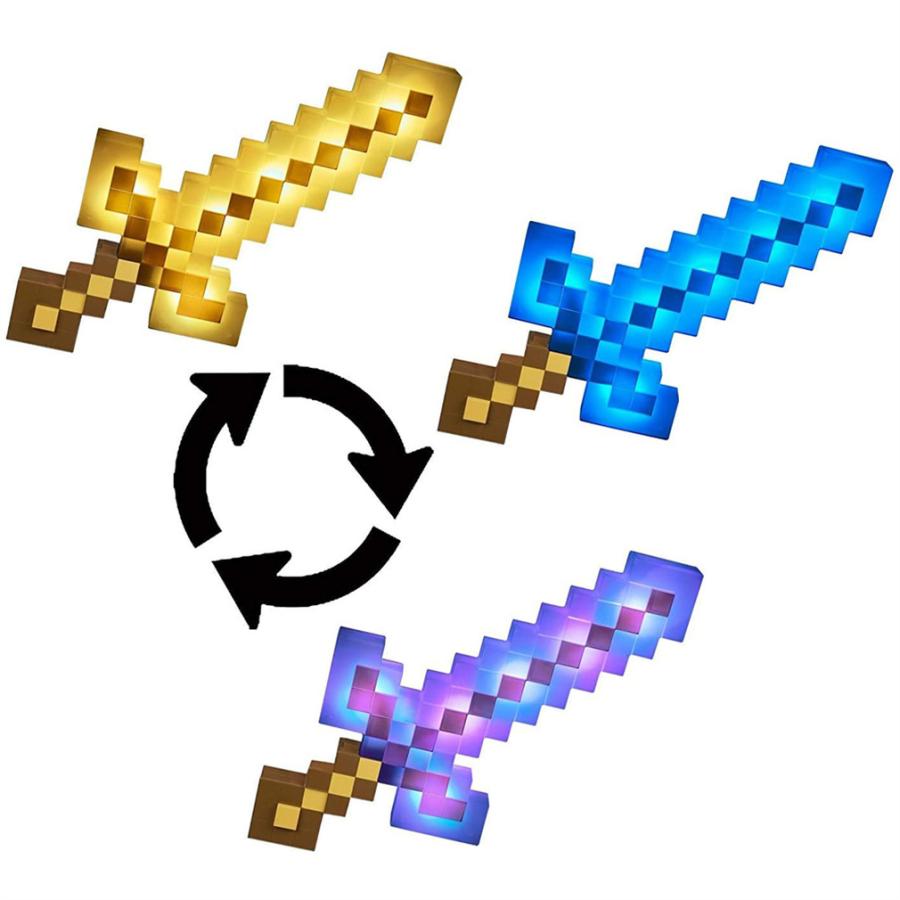 マインクラフト グッズ 武器 剣 ライト アドベンチャーソード 3種類の光の変化 光る コスプレ道具 コスチューム プレゼント 楽天カード分割