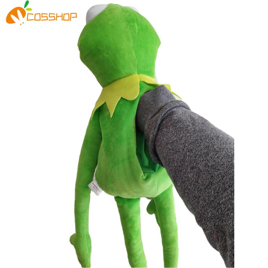 パペット カエル ぬいぐるみ 口開閉で鳴きます 2種鳴き声 電気式