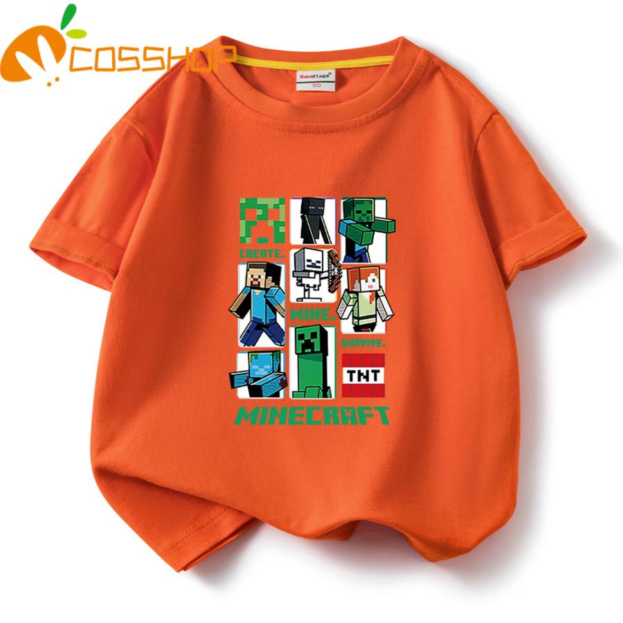 Minecraftマインクラフト 子供服 男の子 半袖 丸首Tシャツ 純綿 : コス屋 - 通販 - Yahoo!ショッピング