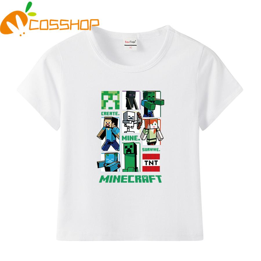 Minecraftマインクラフト 子供服 男の子 半袖 丸首Tシャツ 純綿 : コス屋 - 通販 - Yahoo!ショッピング