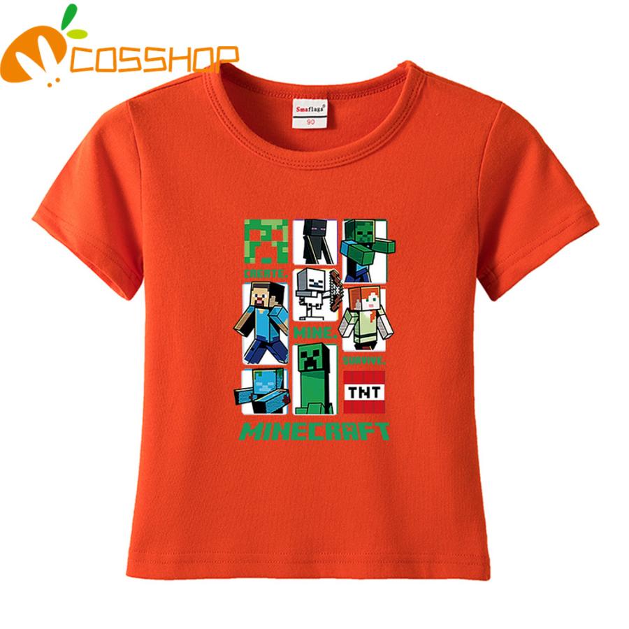 Minecraftマインクラフト 子供服 男の子 半袖 丸首Tシャツ 純綿 : コス屋 - 通販 - Yahoo!ショッピング
