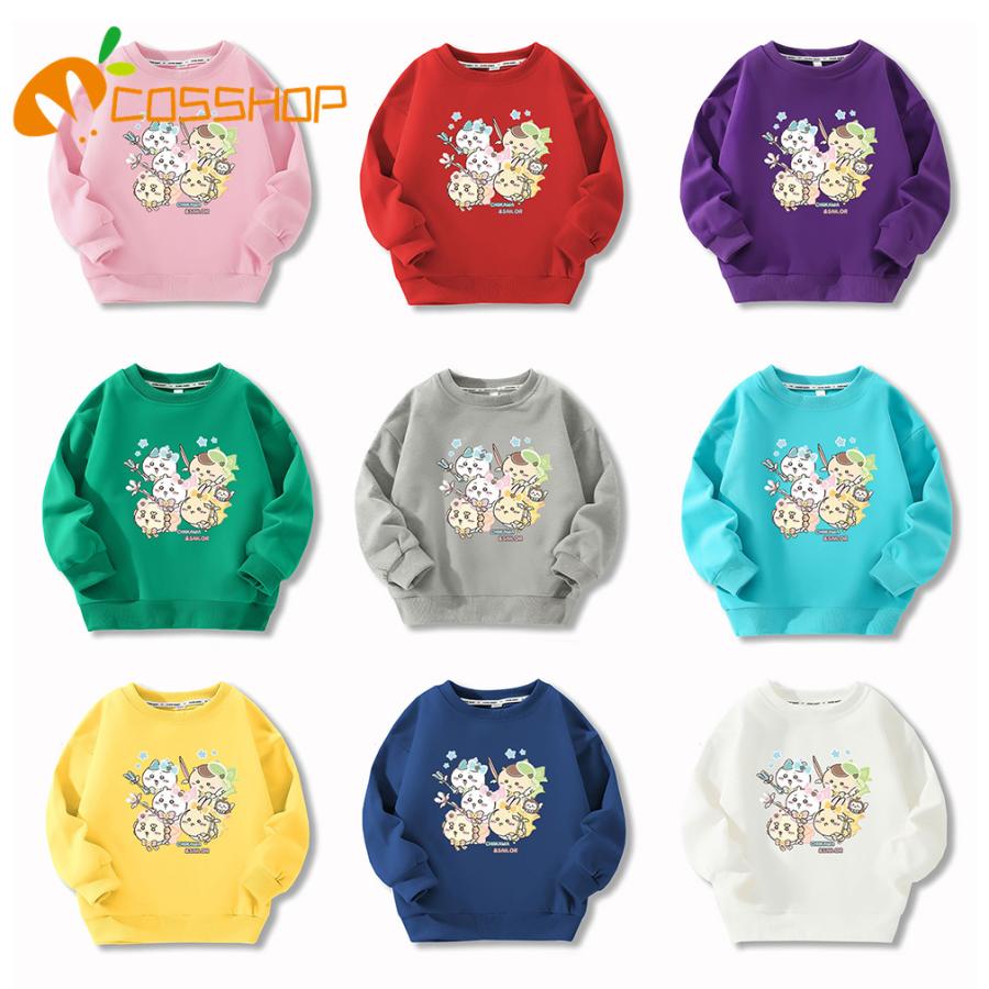 ちいかわ ビッグシルエットロンT 長袖Tシャツ ハチワレ うさぎ へちゃ 子供服 ちいかわ 長袖 ロンt tシャツ ハチワレ うさぎ 大人