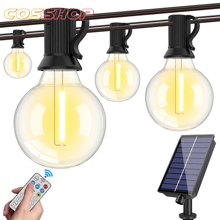 G40 LEDイルミネーションライト ストリングライト ソーラー式 10m 15球