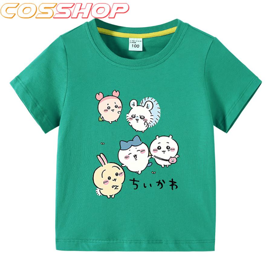 キッズ Tシャツ 半袖 子供服 ちいかわ ハチワレ ウサギ モモンガ