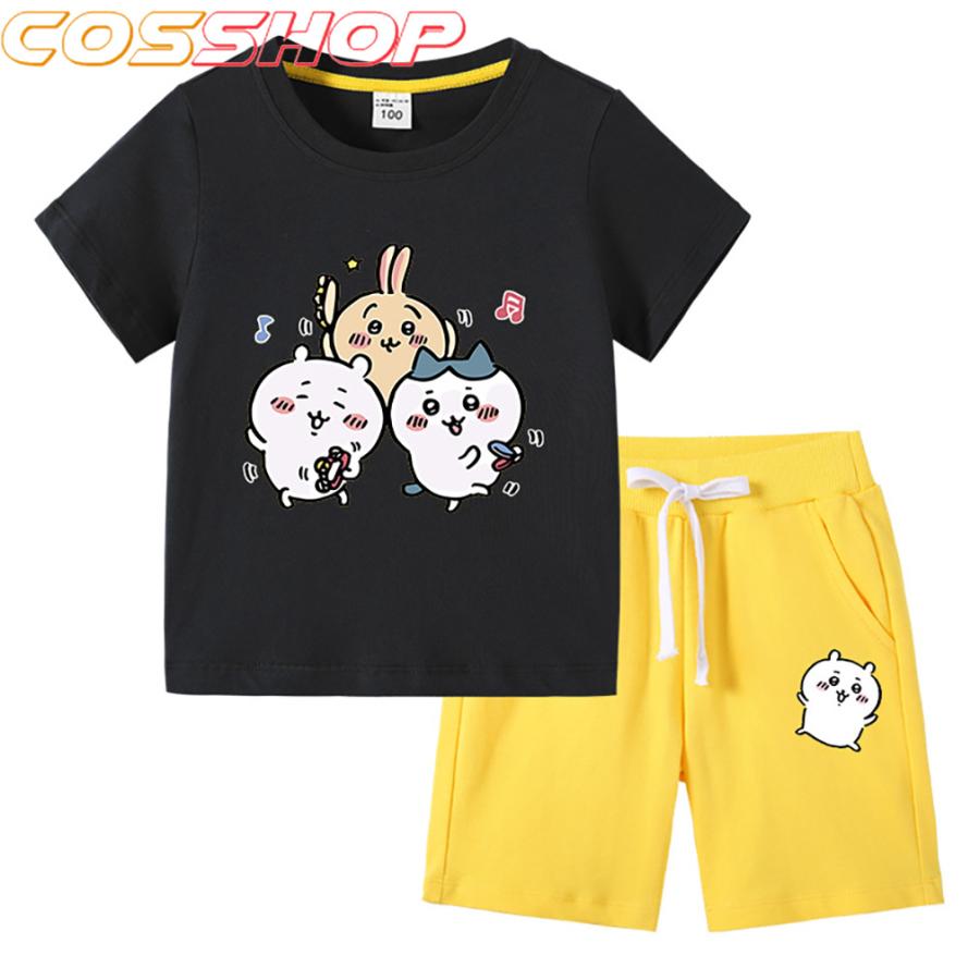 ちいかわ ハチワレ ウサギ モモンガ キッズ Tシャツ 面白い 可愛い顔