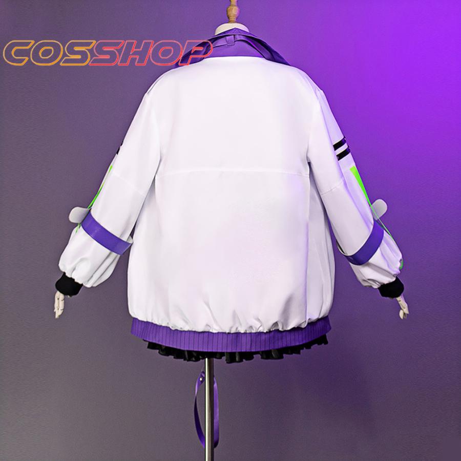 hololive vtuber 紫咲シオン 風 コスプレ衣装 尻尾 cosplay 仮装 二次会 イベント パーティー コスチューム ハロウィンの画像
