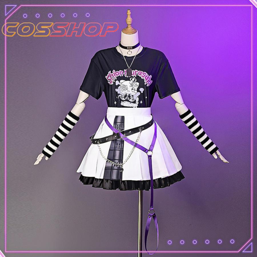 hololive vtuber 紫咲シオン 風 コスプレ衣装 尻尾 cosplay 仮装 二次会 イベント パーティー コスチューム ハロウィンの画像