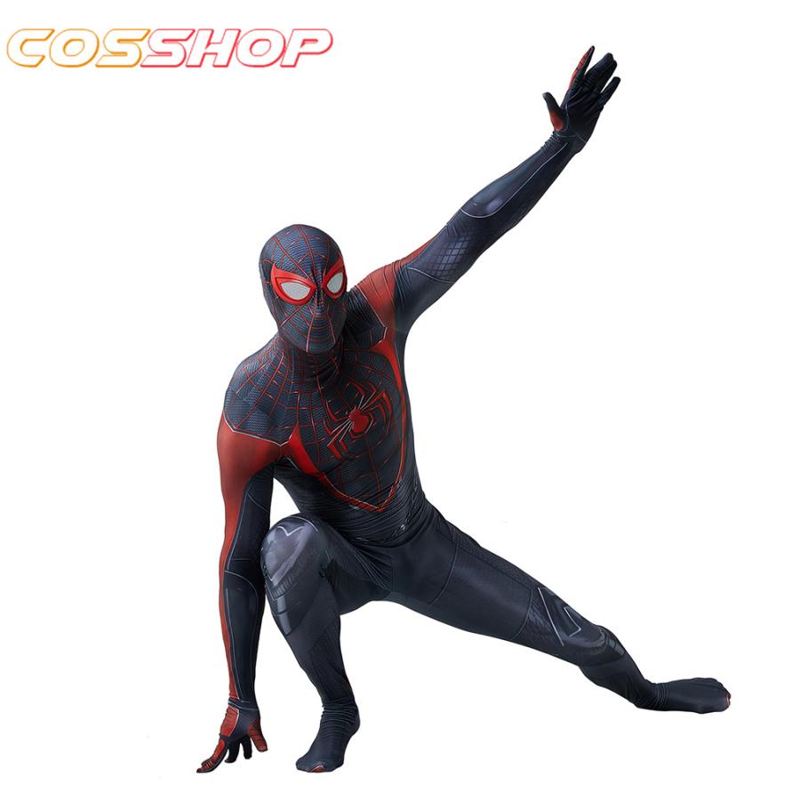 Spider man 2マイルズ・モラレス ブラックスパイダーマン 全身タイツ