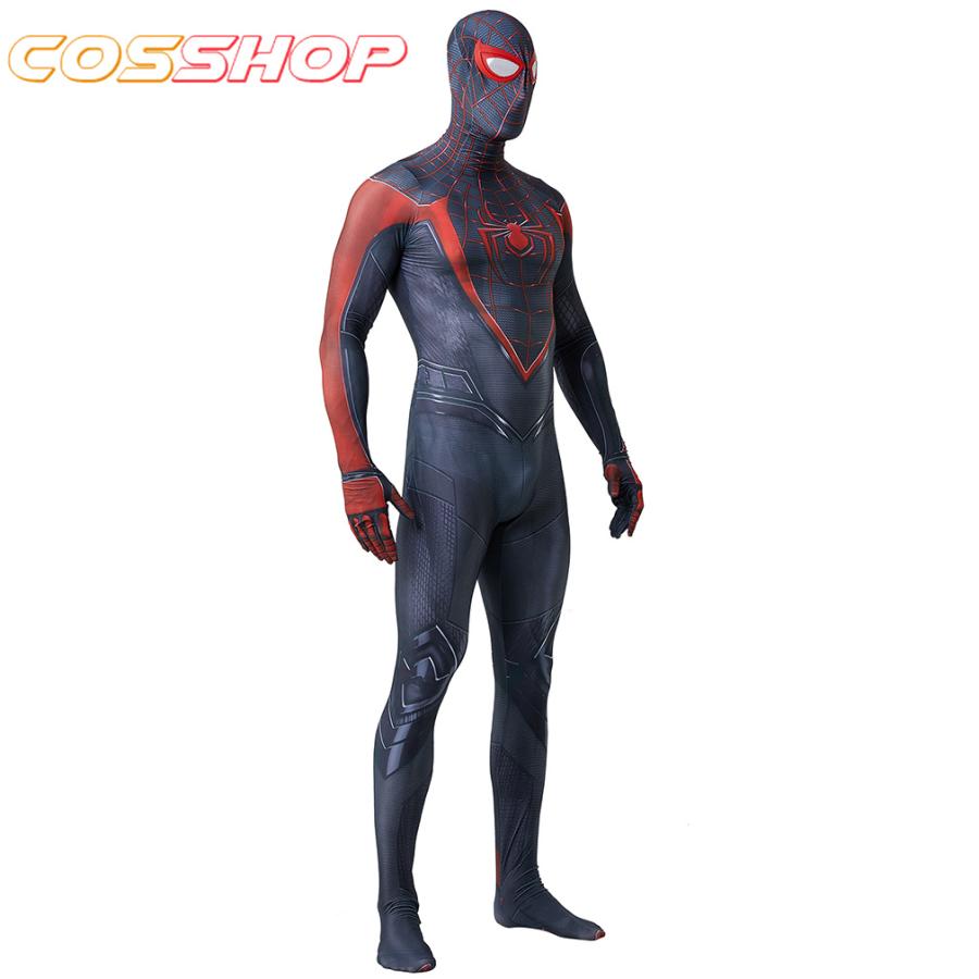 Spider man 2マイルズ・モラレス ブラックスパイダーマン 全身タイツ