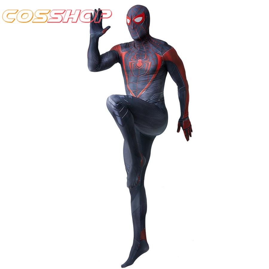 Spider man 2マイルズ・モラレス ブラックスパイダーマン 全身タイツ