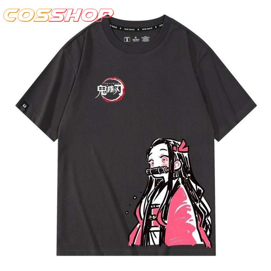 鬼滅の刃 竈門禰豆子 竈門炭治郎 我妻 善逸 半袖 tシャツ 袖 綿 シャツ