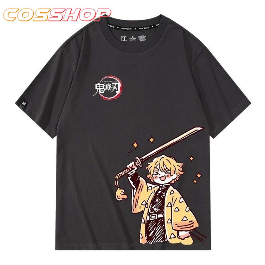 鬼滅の刃 竈門禰豆子 竈門炭治郎 我妻 善逸 半袖 tシャツ 袖 綿 シャツ