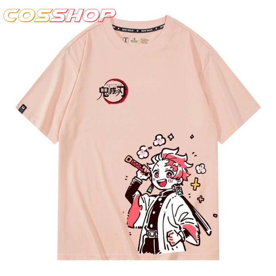鬼滅の刃 竈門炭治郎 竈門禰豆子 我妻 善逸 半袖 tシャツ 袖 綿 シャツ 