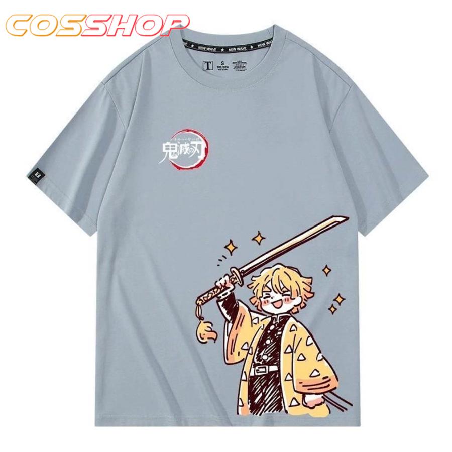 鬼滅の刃 竈門炭治郎 竈門禰豆子 我妻 善逸 半袖 tシャツ 袖 綿 シャツ 
