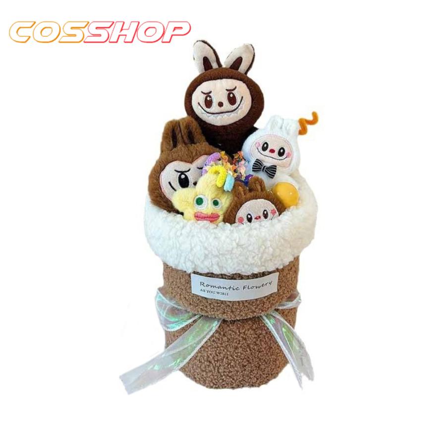 ラブブ 花束 フラワーブーケ クリスマスプレゼント ぬいぐるみ 置物