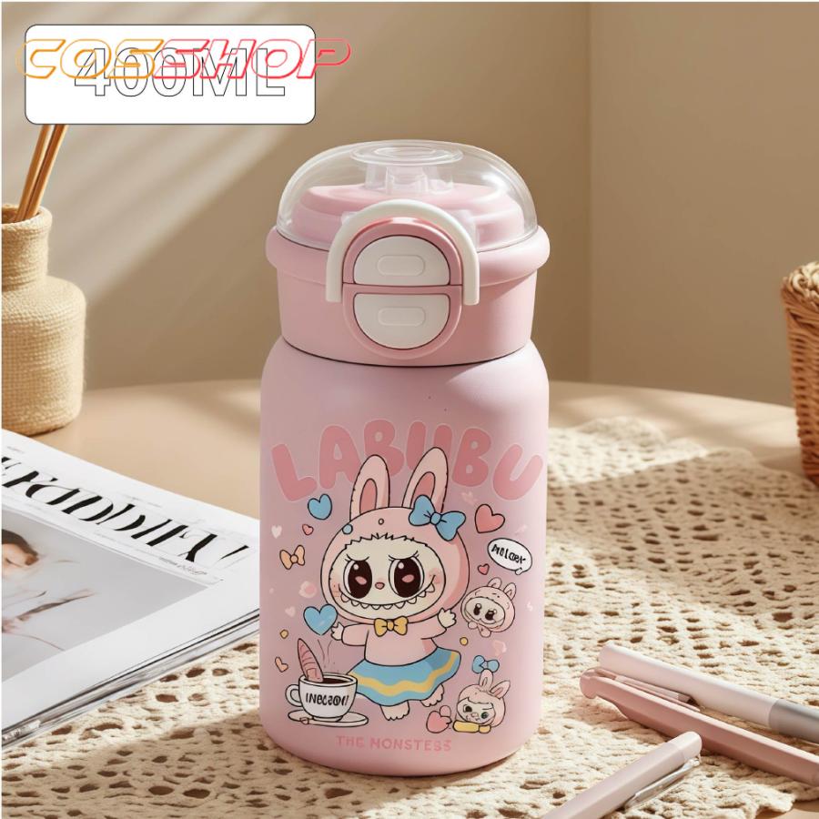 ラブブ 水筒 ストロー付き 直飲み ワンタッチ おしゃれ かわいい