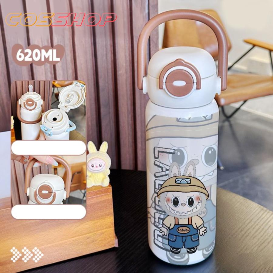 ラブブ 水筒 ストロー付き 直飲み ワンタッチ おしゃれ かわいい