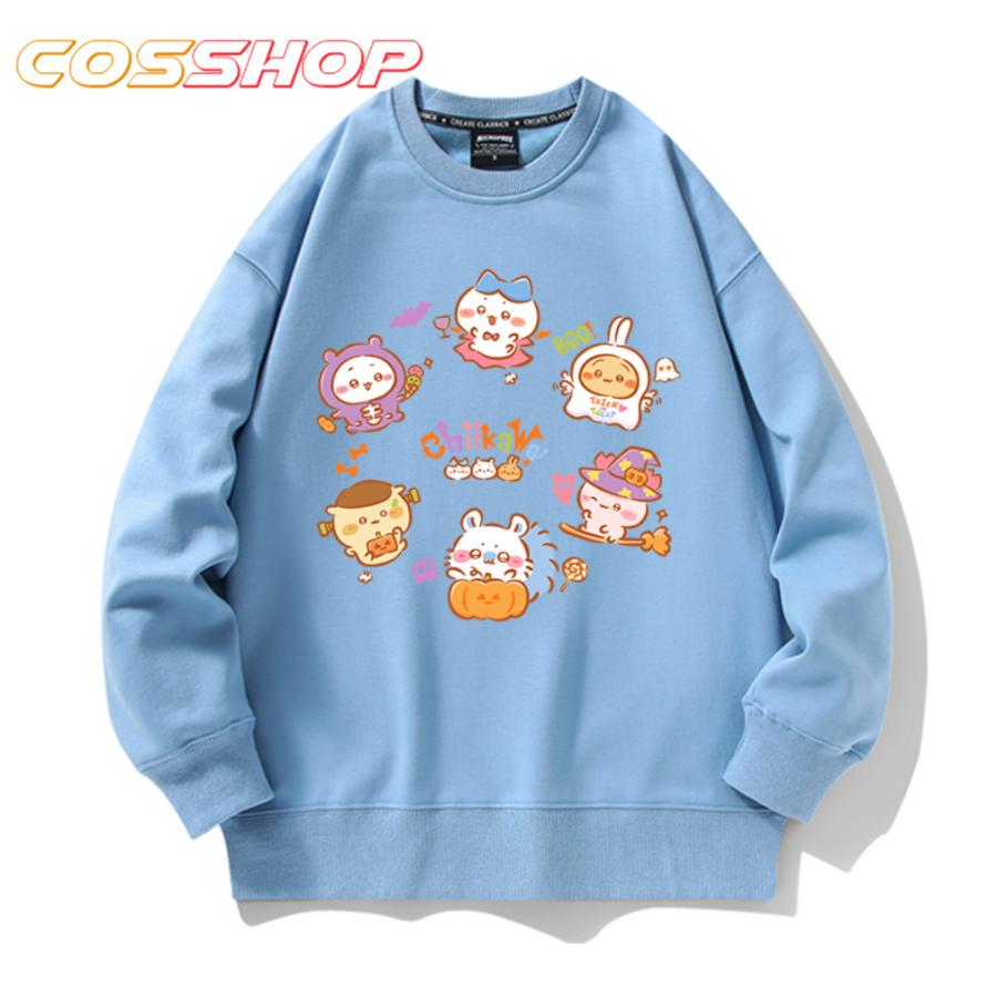 ちいかわ うさぎ ハチワレ パーカー 秋冬 長袖 トレーナー 綿 男の子