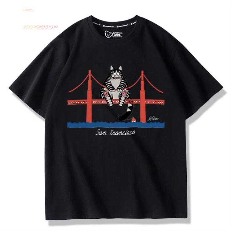 プロジェクト・ヘイル・メアリー 猫柄 Tシャツ 半袖 tシャツ 袖 綿
