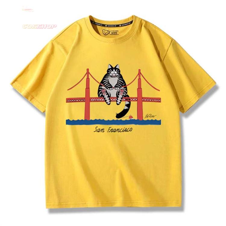 プロジェクト・ヘイル・メアリー 猫柄 Tシャツ 半袖 tシャツ 袖 綿