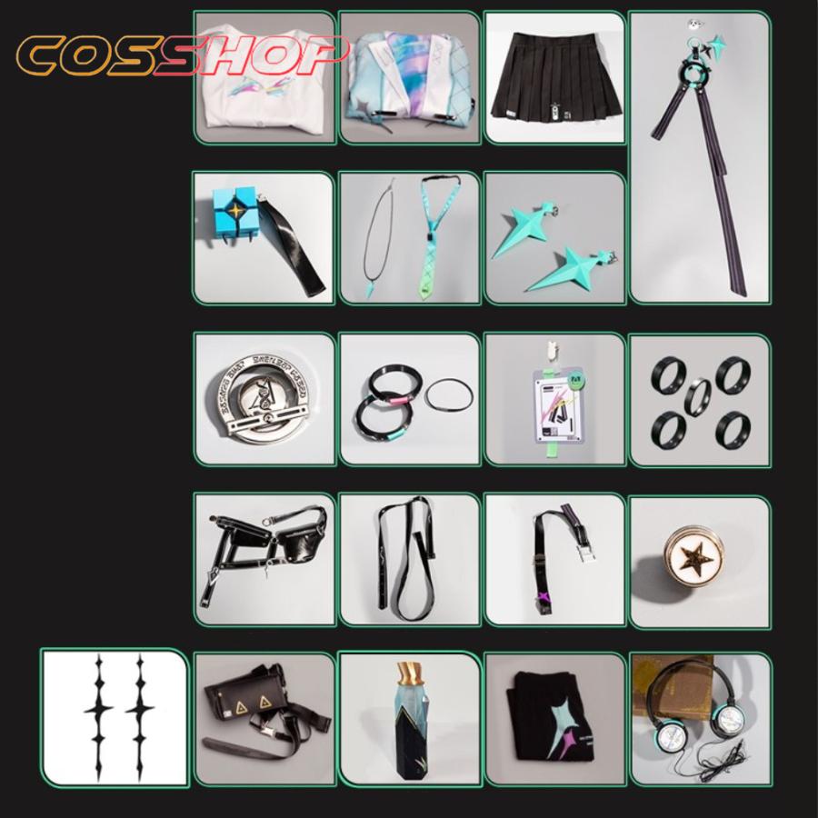 鳴潮 リンネー コスプレ衣装 コスチューム かつら コスプレウイッグ 道具 コス服 風 ハロウィン 変装 イベント パーティー　_18