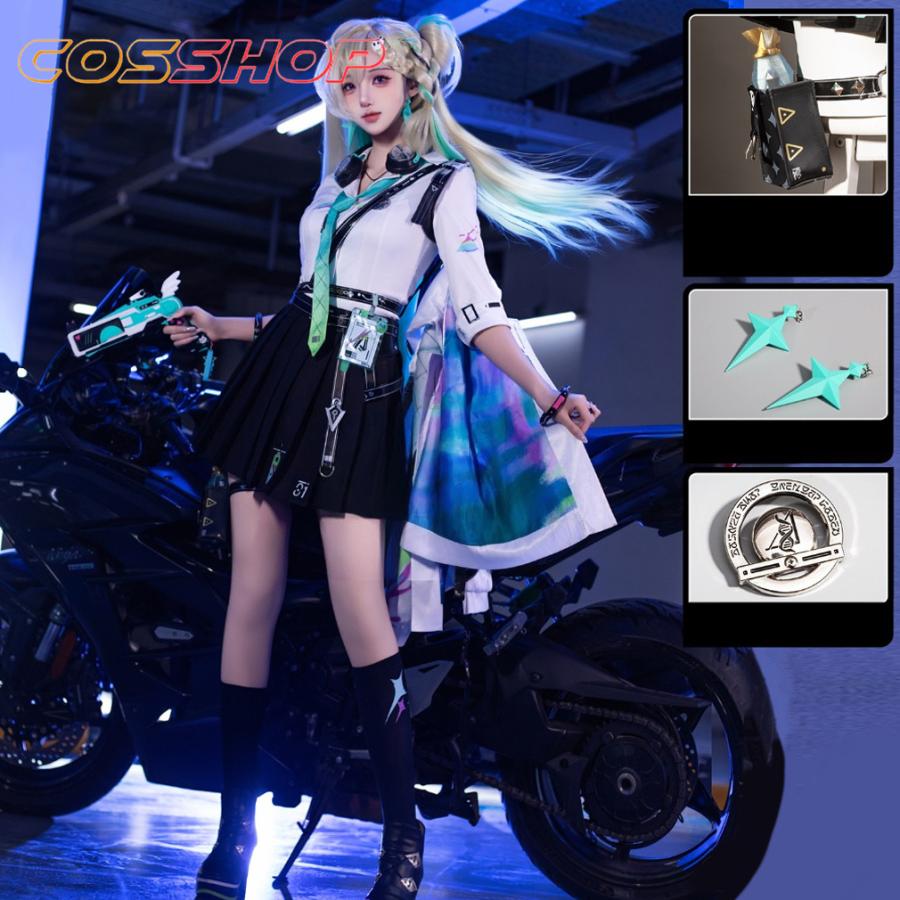 鳴潮 リンネー コスプレ衣装 コスチューム かつら コスプレウイッグ 道具 コス服 風 ハロウィン 変装 イベント パーティー　_1