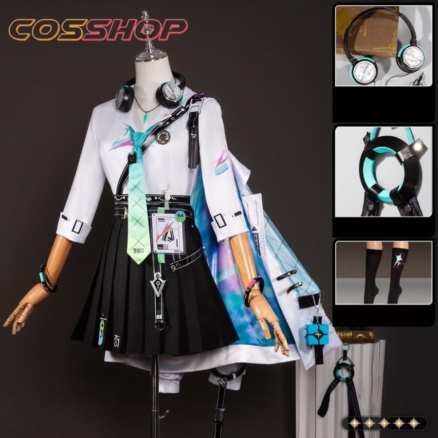 鳴潮 リンネー コスプレ衣装 コスチューム かつら コスプレウイッグ 道具 コス服 風 ハロウィン 変装 イベント パーティー　_4