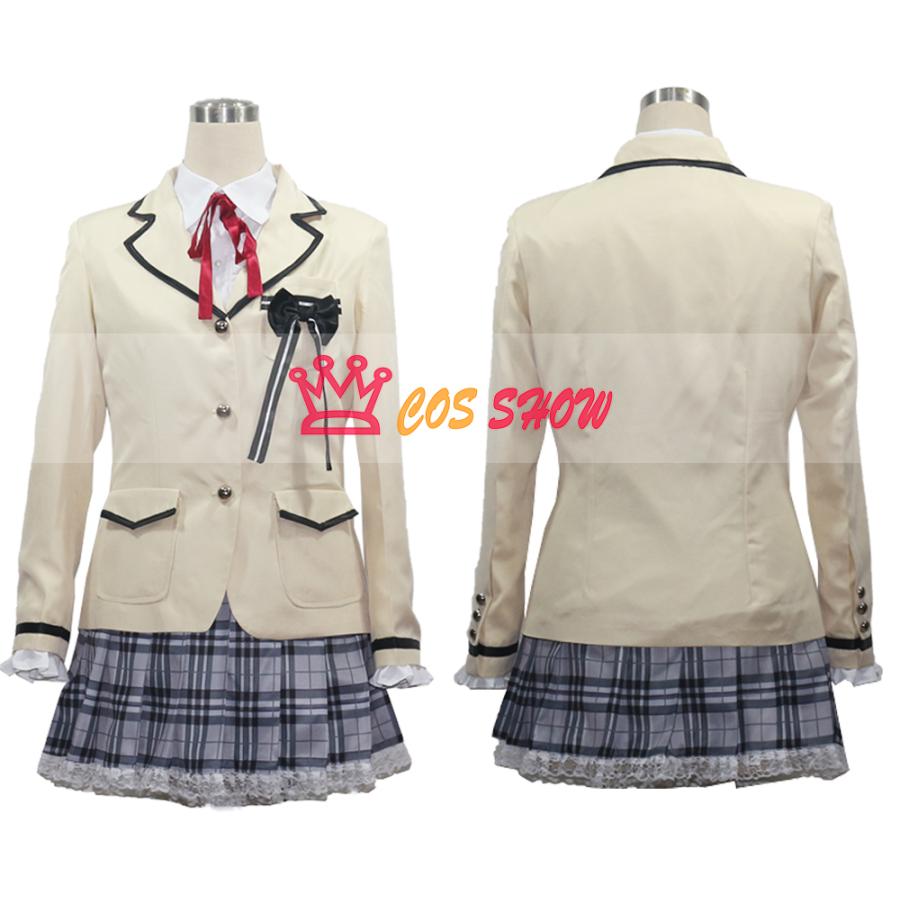 美少女万華鏡 呪われし伝 の少女 篝ノ霧枝（かがりのきりえ）コスプレ衣装 制服 オーダーメイド製作可能 靴下付き 仮装 イベント ステージ ハロウィン 学園祭