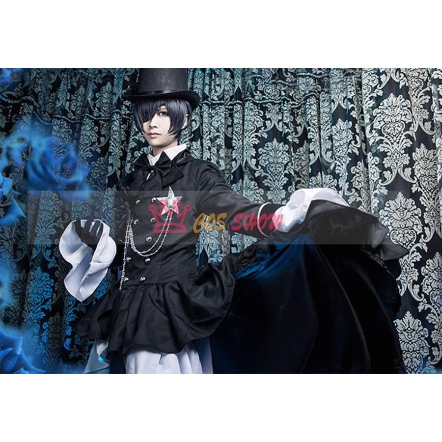 豪華版 黒執事 シエル・ファントムハイヴ 華麗衣装セット コスチューム 帽子付き 仮装 イベント クリスマス ハロウィン ステージ 文化祭 お祭り_1