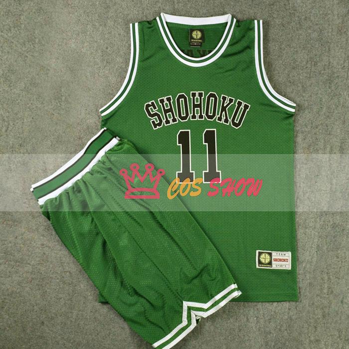 スラムダンク SLAM DUNK 湘北高校 SHOHOKU 11番 流川楓 上下セット