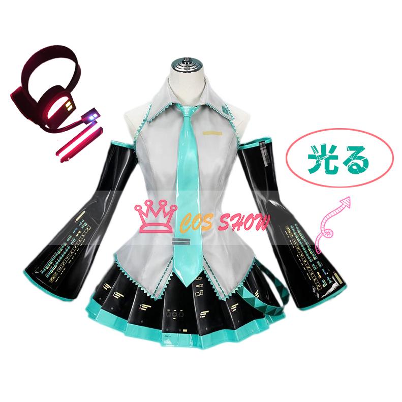 豪華版 ボーカロイド 初音ミク風 コスプレ衣装 cosplay ウィッグ
