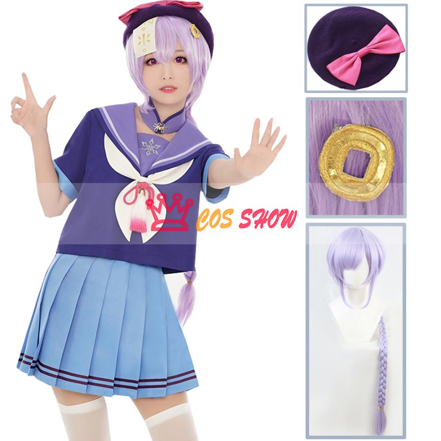 原神 げんしん 七七 ナナ Jk制服 コスプレ衣装 コスプレ衣装 仮装 ロリータ 帽子