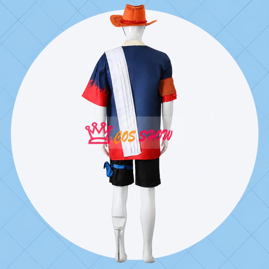 USJ ワンピース ONE PIECE エース Tシャツ 帽子 コスプレ 衣装 ONE PIECE ワンピース ポートガス・D・エース 火拳 のエース コスプレ