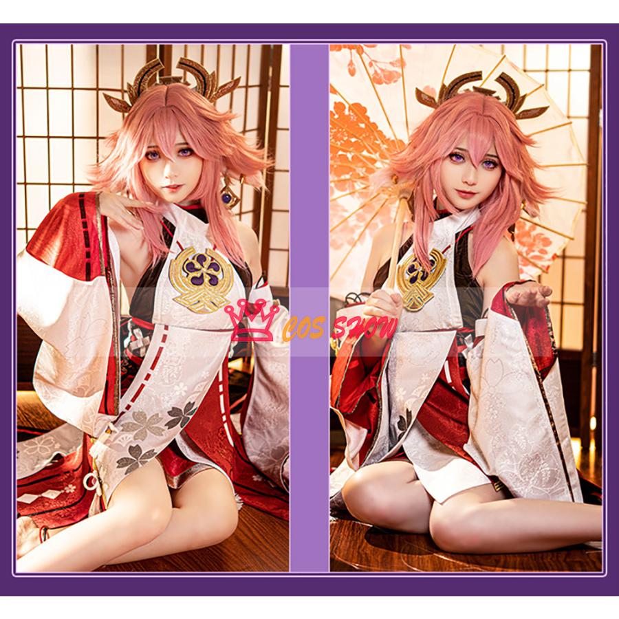 豪華版 原神 げんしん 稲妻 八重神子 やえみこ コスプレ衣装 cosplay