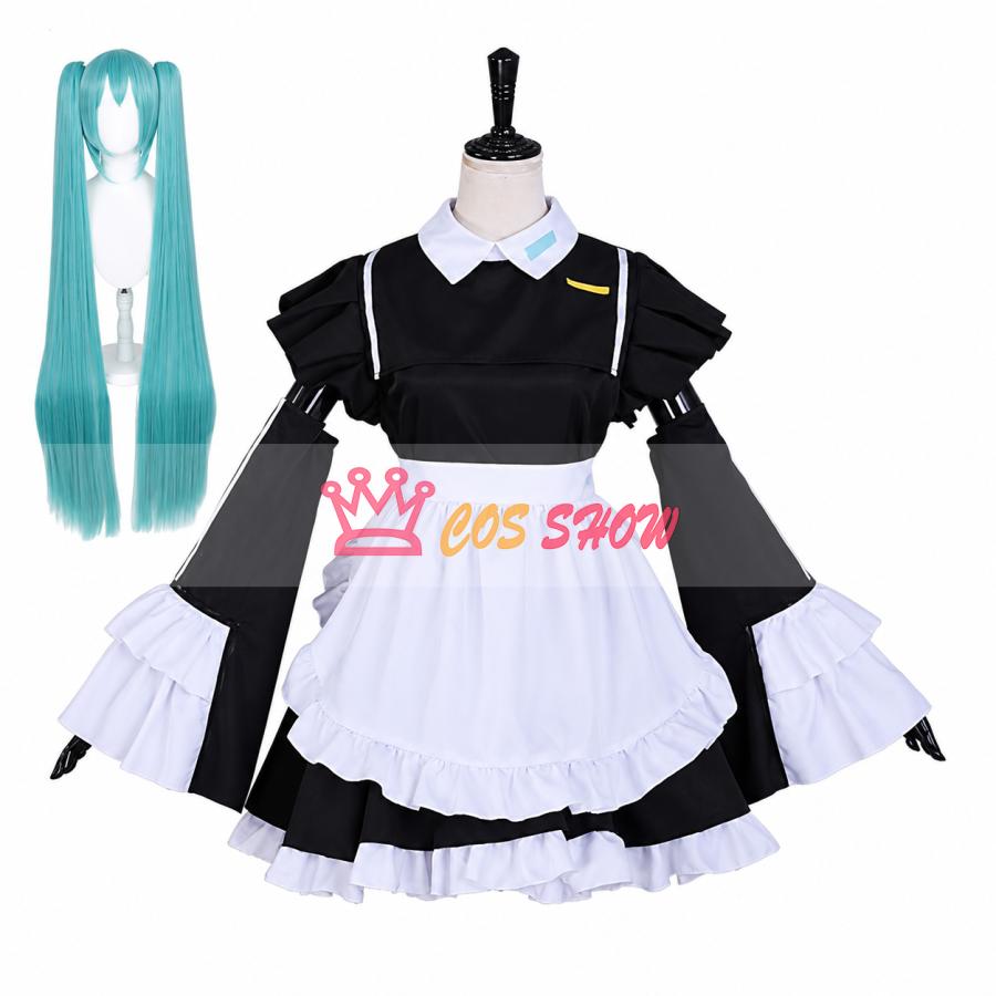 ボーカロイド 初音ミク メイド服 コスプレ衣装 cosplay カチューシャ