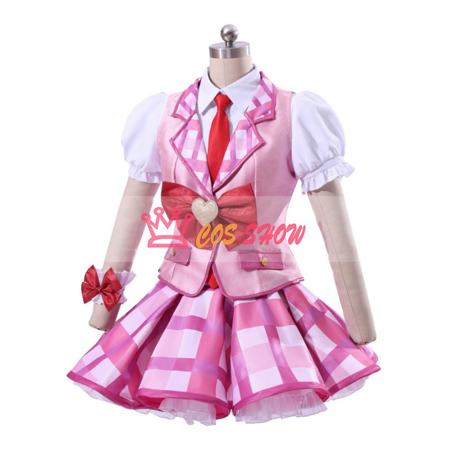 アイカツ 星宮いちご コスプレ衣装 cosplay 仮装 髪飾り付き 日常服