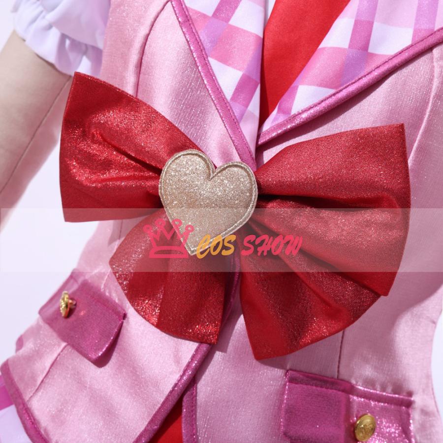 アイカツ 星宮いちご コスプレ衣装 cosplay 仮装 髪飾り付き 日常服
