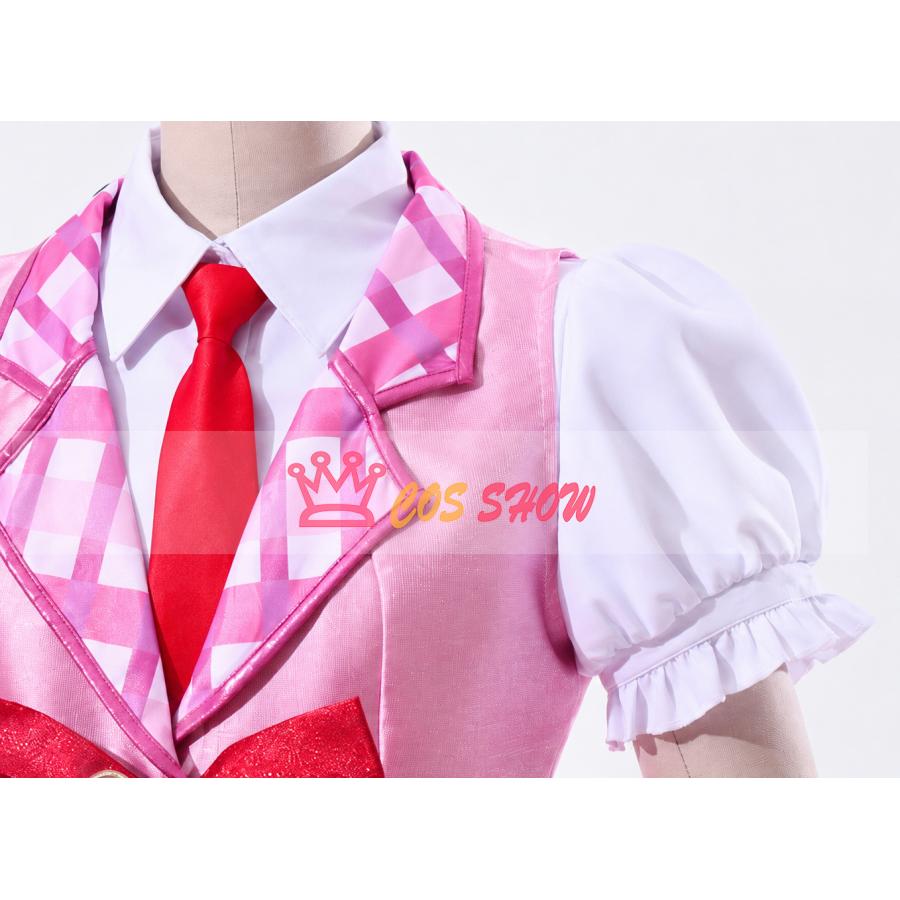 アイカツ 星宮いちご コスプレ衣装 cosplay 仮装 髪飾り付き 日常服