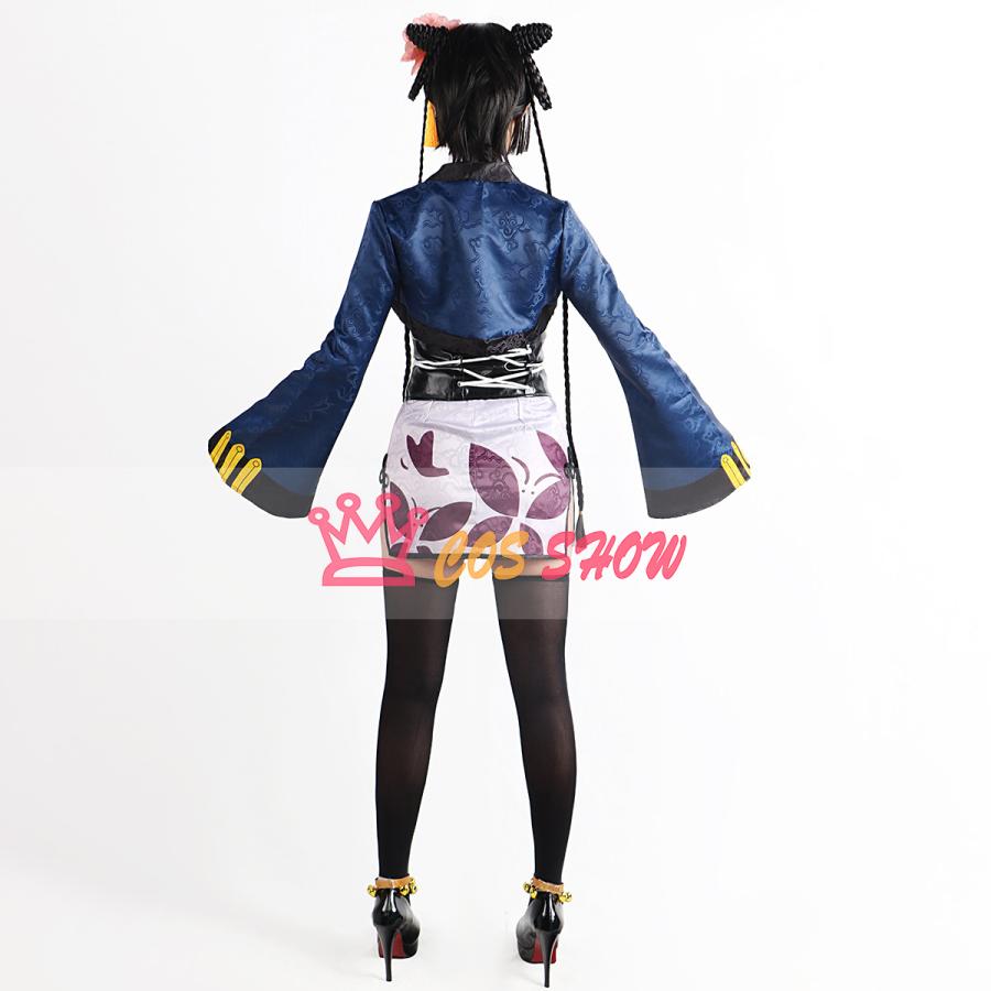 黒執事 藍猫 ランマオ コスプレ衣装 cosplay 仮装 ウィッグ追加 黒執事 藍猫 ランマオ コスプレ衣装 cosplay 仮装 ウィッグ追加