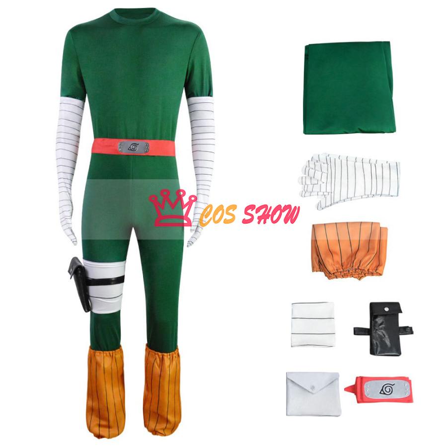NARUTO ナルト Rock Lee ロック・リー 全セットCOS 高品質 新品 変装 仮装 イベントコスチューム cosplay衣装 ロック・リー コスプレ衣装 NARUTO cosplay仮装 日常服 イベント