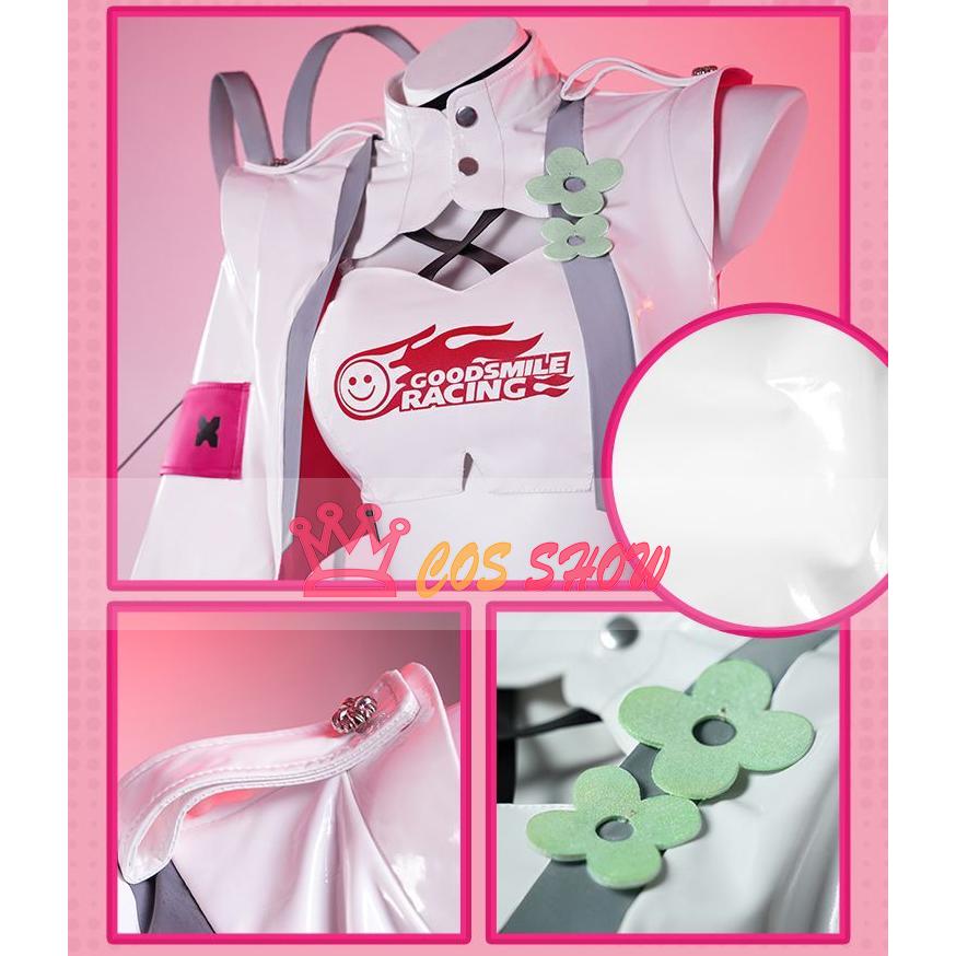 初音ミク レーシングミク2025 コスプレ衣装 ウィッグ追加可能 足カバー