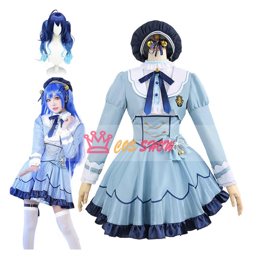 バーチャル VTuber 天宮こころ コスプレ衣装 帽子付き ウィッグ