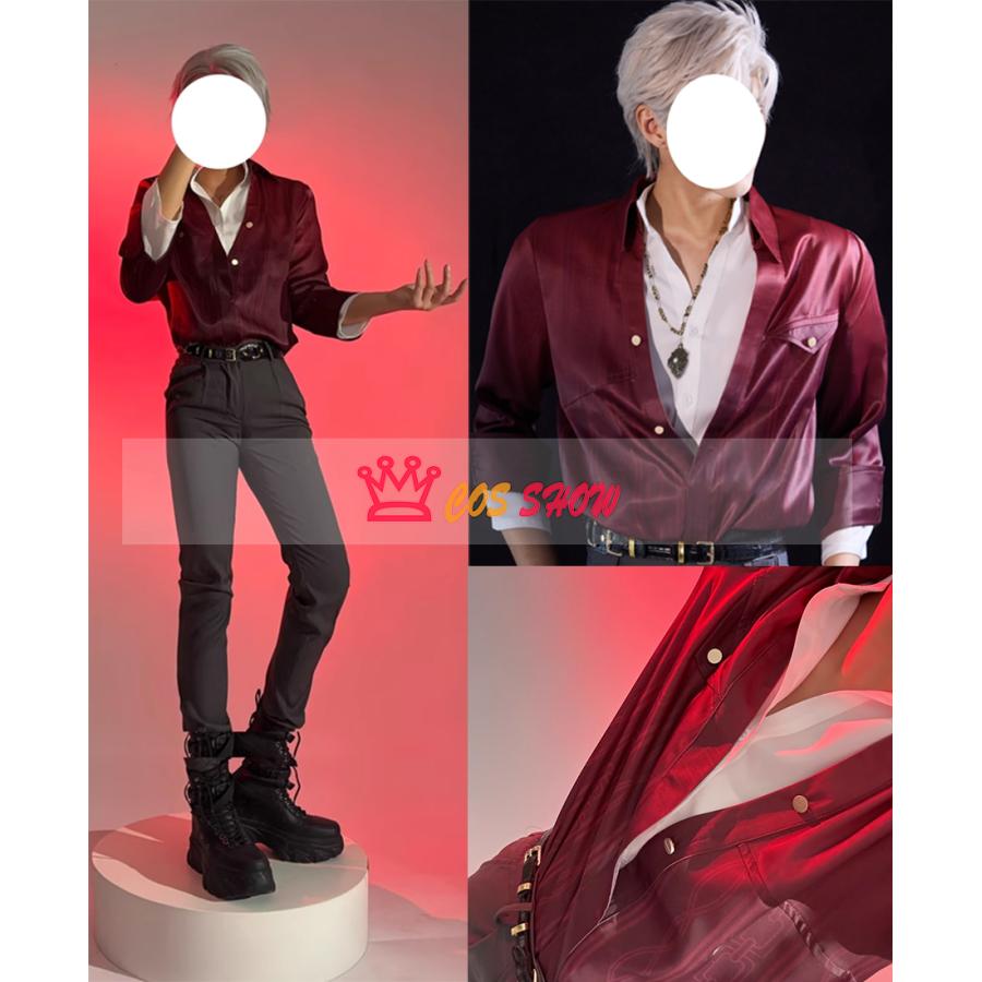 【新品未使用・キャラウィッグ付き】恋と深空 シン 私服 境界 コスプレ 恋と深空 境界 シン コスプレ衣装 ネックレス付き ウィッグ追加可能