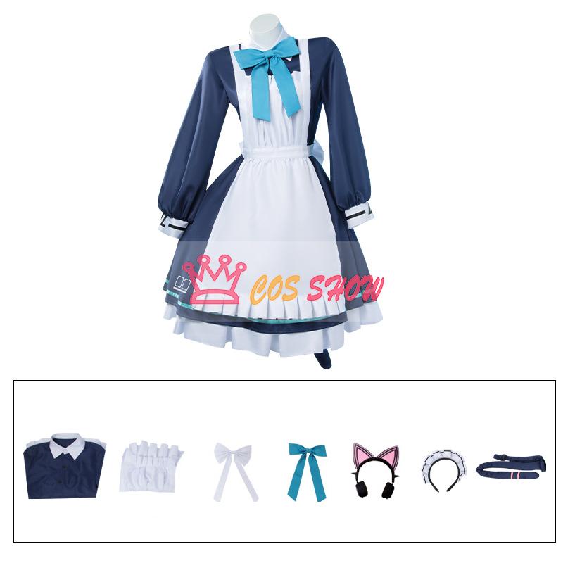 ブルーアーカイブ 才羽モモイ コスプレ衣装 メイド服 ウィッグ追加可能