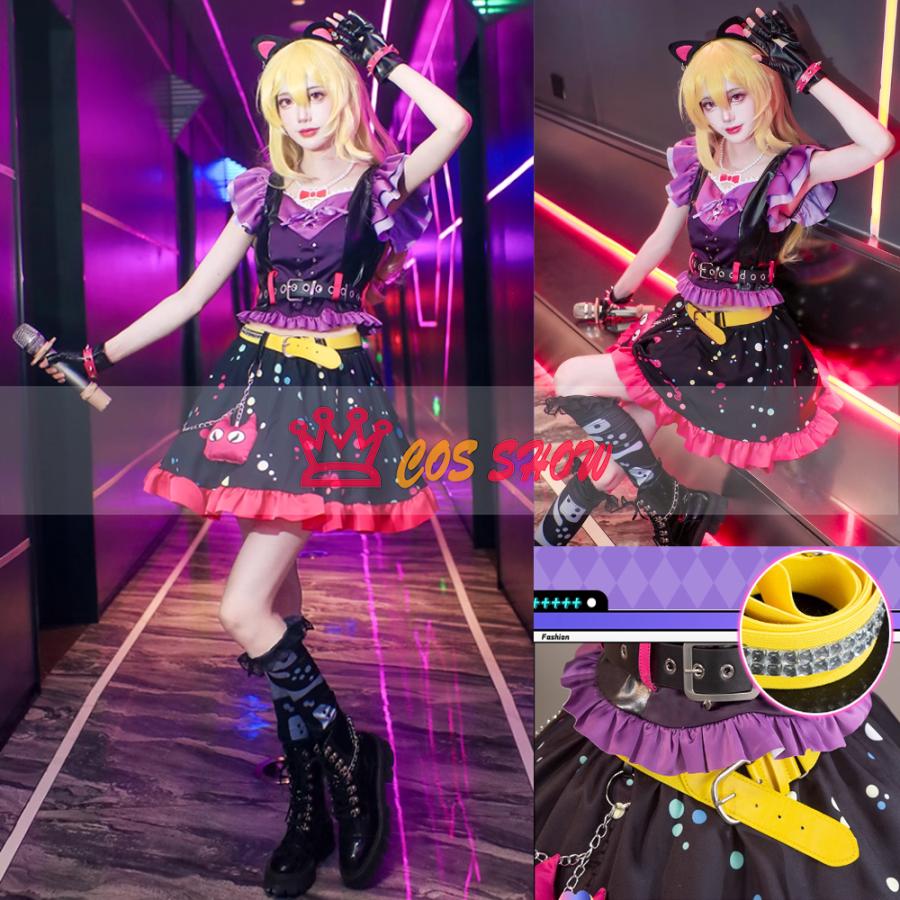 アイカツ 星宮いちご 悪魔ドレス コスプレ衣装 cosplay 仮装 髪飾り