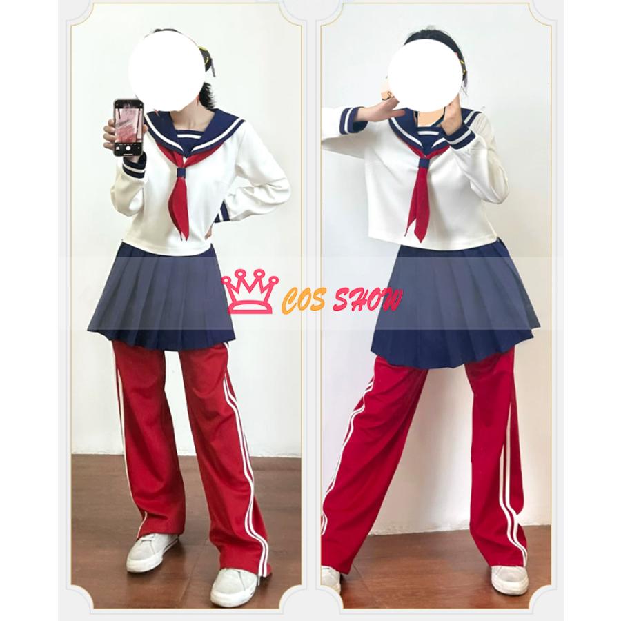 銀魂 3年Z組銀八先生 神楽 コスプレ衣装 セーラー服 ジャージ ウィッグ