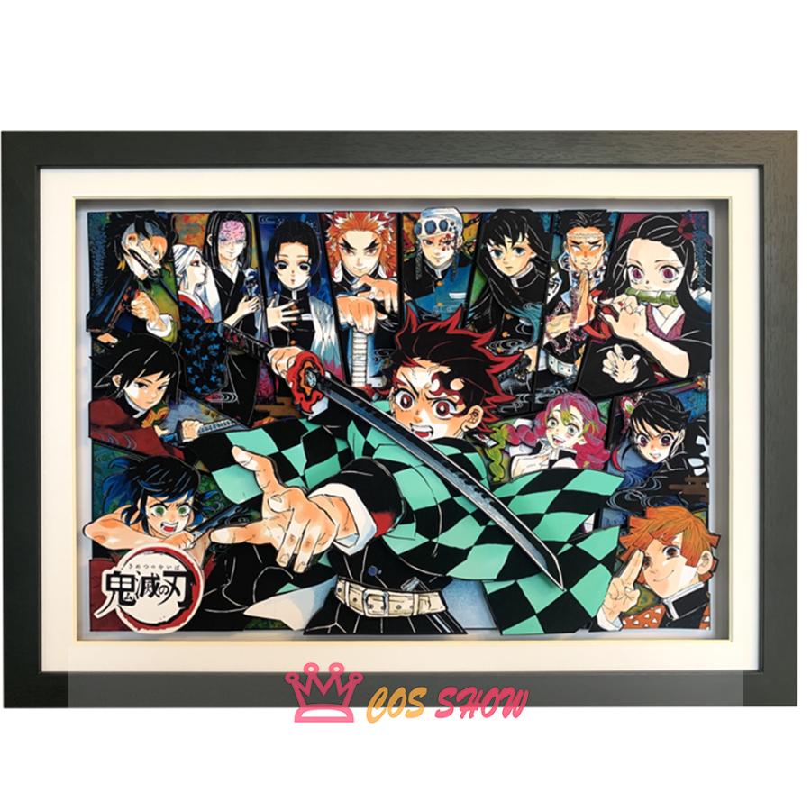 実物撮影 鬼滅の刃 周辺 グッズ 立体絵 竈門炭治郎 禰豆子 我妻善逸 